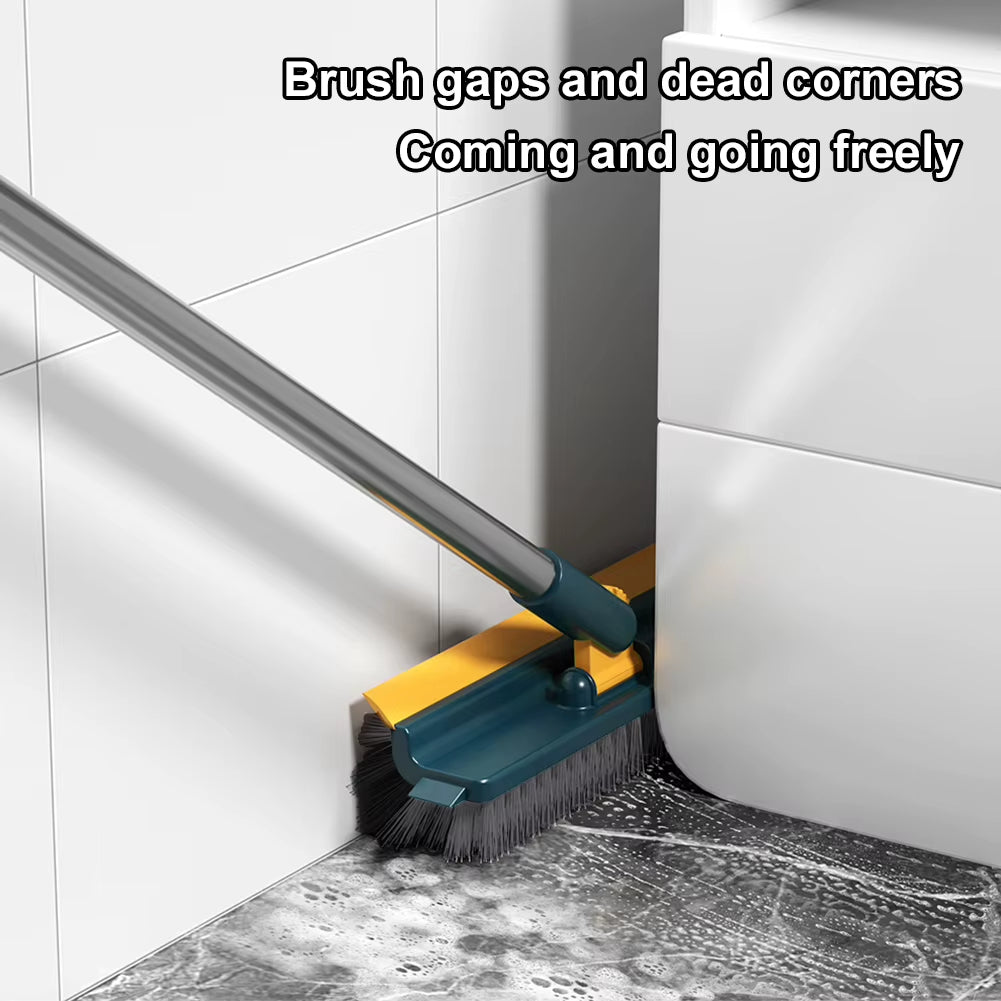 3 in 1 Floor Scrub Brush Long Handle Scrape Stiff Bristle Scrubber Brush Tile Brush Shower Scrubber for Cleaning Shower Bathroom