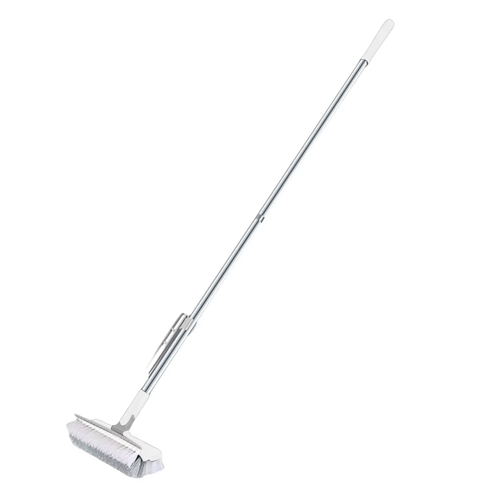 3 in 1 Floor Scrub Brush Long Handle Scrape Stiff Bristle Scrubber Brush Tile Brush Shower Scrubber for Cleaning Shower Bathroom